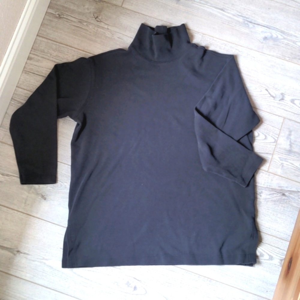 Vintage Land's End Mock-ish Turtle Neck Size Large